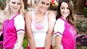 WebYoung Lily Rader&#'s Softball Training Turns Into Hot Teens Threesome