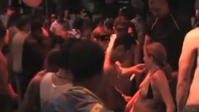 Gangbang Archive amateur orgy during Carrebian fest