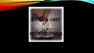 Mistress Carol, you Will Obey Remastered