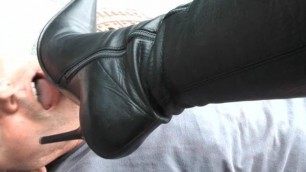 leather boots lick