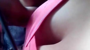 nice boobs in the bus shes so hot ....