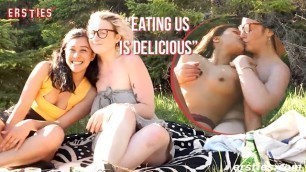 Ersties: Jin Eats Hanna's Pussy in the Woods