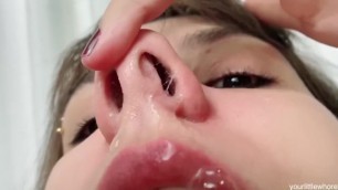 Snot and Nose Fetish Play